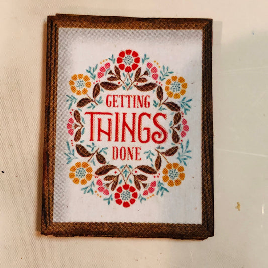 Miniature Framed Poster Prints 1:12 Scale Dollhouse Art - Country Style