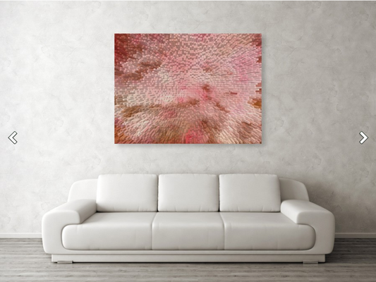 Stretched Canvas Print - Transcendental - Abstract Print over sofa
