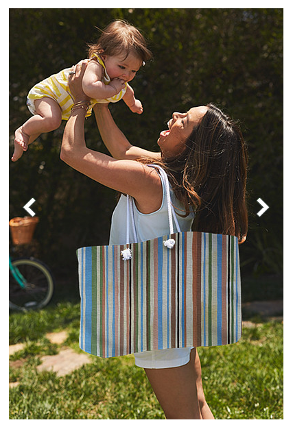 Weekender Tote Bag - Sac fourre-tout personnalisable - Sac de voyage Motif rayures rétro