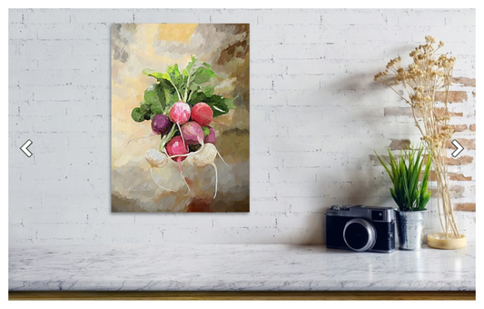 Radishes - Metal Print 257 - Portraits by NC
