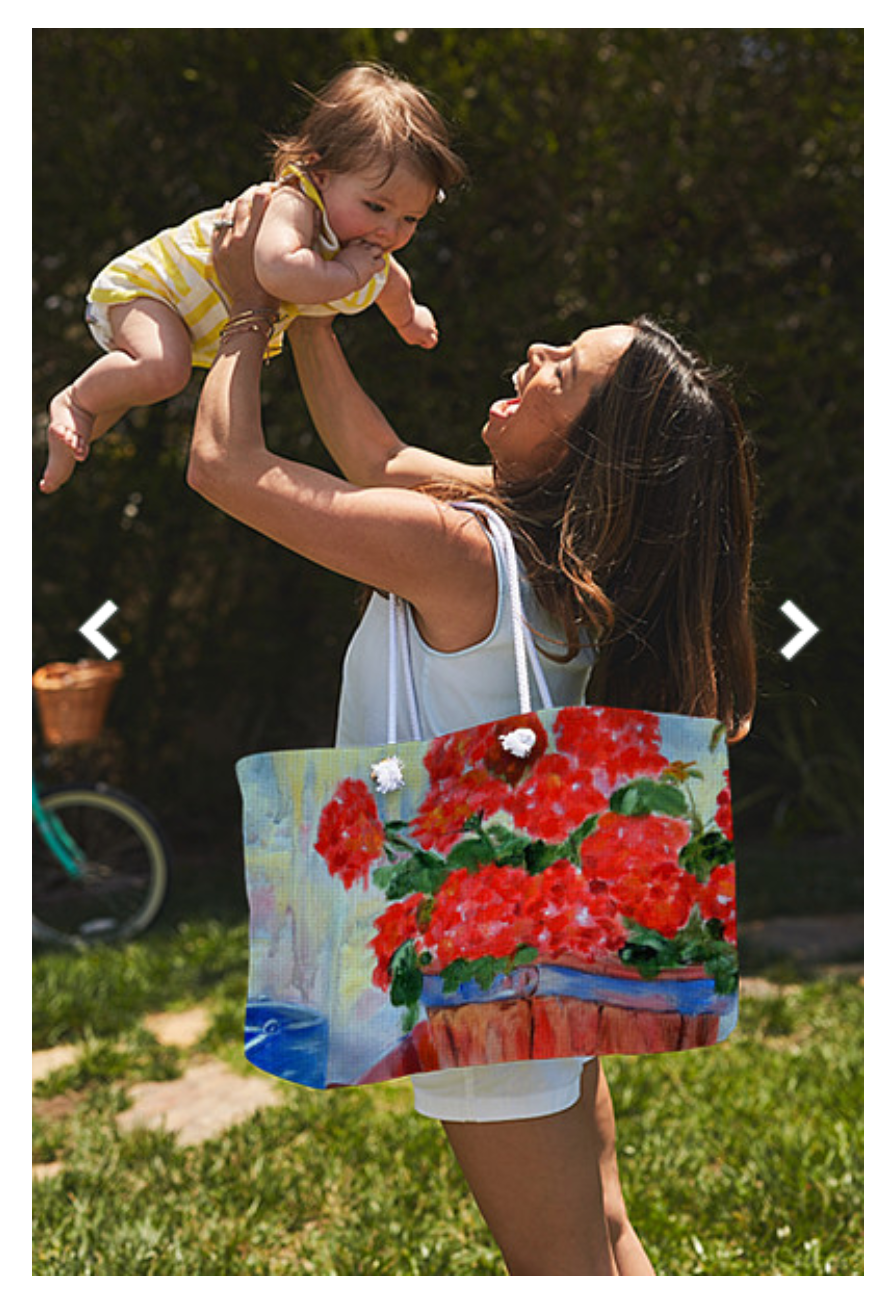 Geraniums - Weekender Tote Bag - Portraits by NC