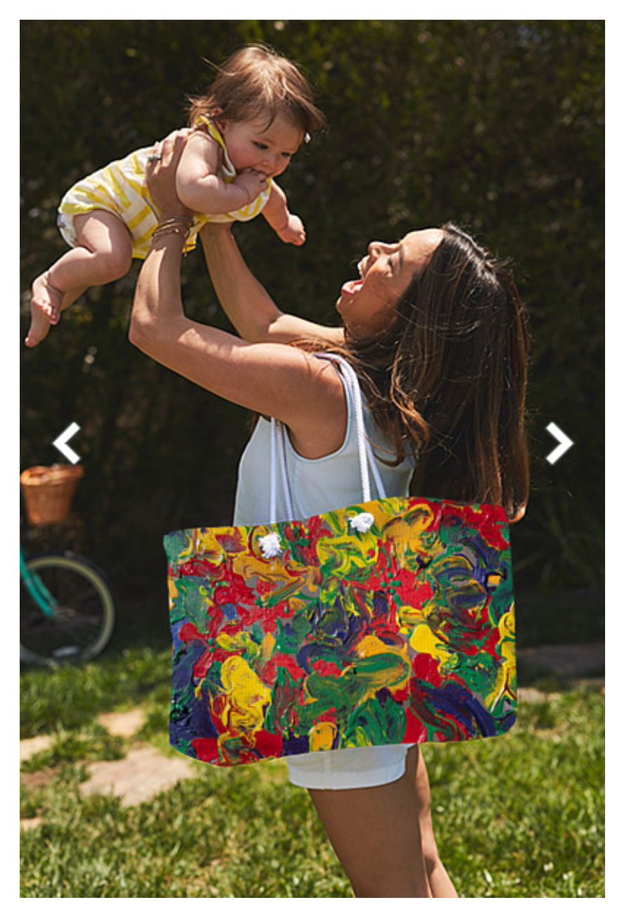 Abstract Painting - Color Explosion - Weekender Tote Bag - Portraits by NC