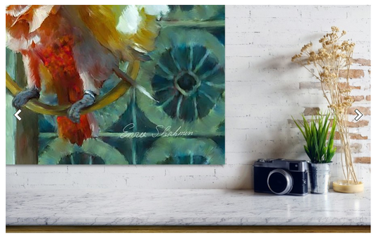 Tango The Moluccan Cockatoo - Metal Print 239