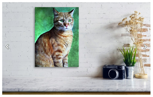 Tabby Cat - Metal Print
