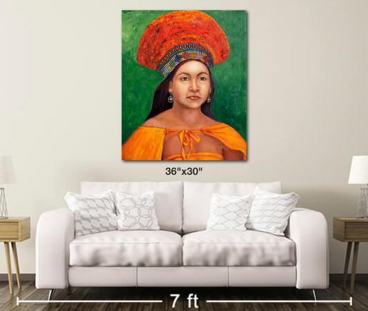 Zulu Bride - Metal Print Large