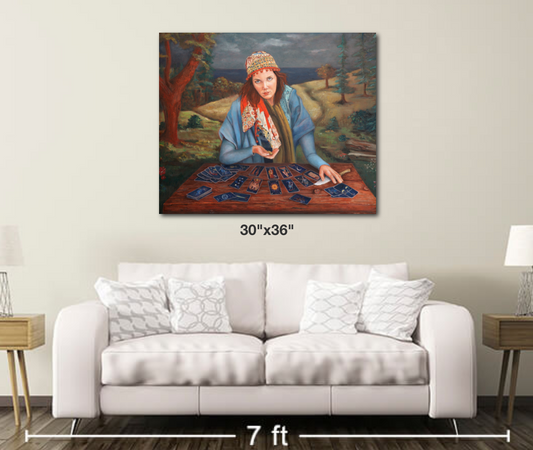 Gypsy Fortune Teller - Metal Print Sofa Print