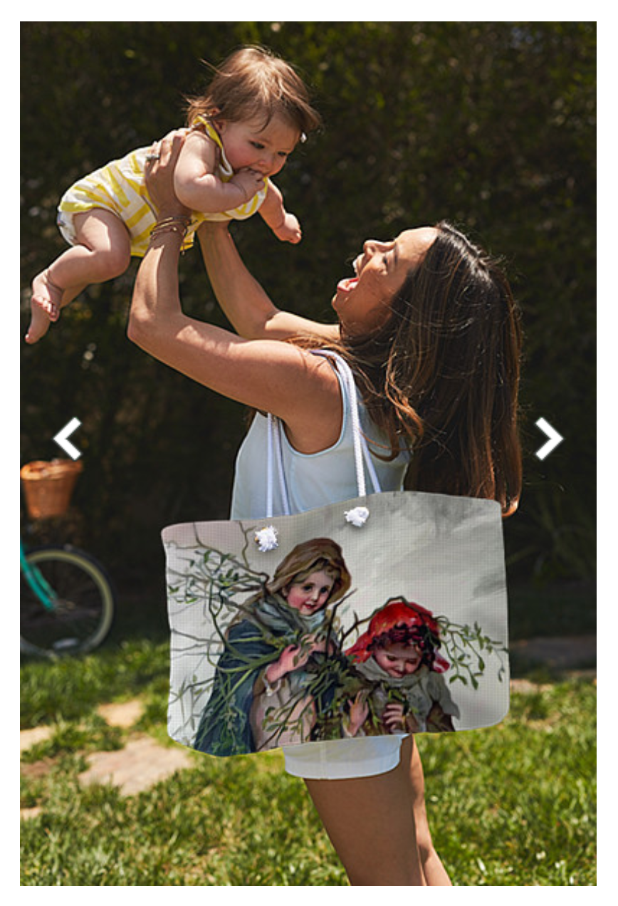 Weekender Tote Bag - Customizable Carryall Tote Bag -Gathering Mistletoe