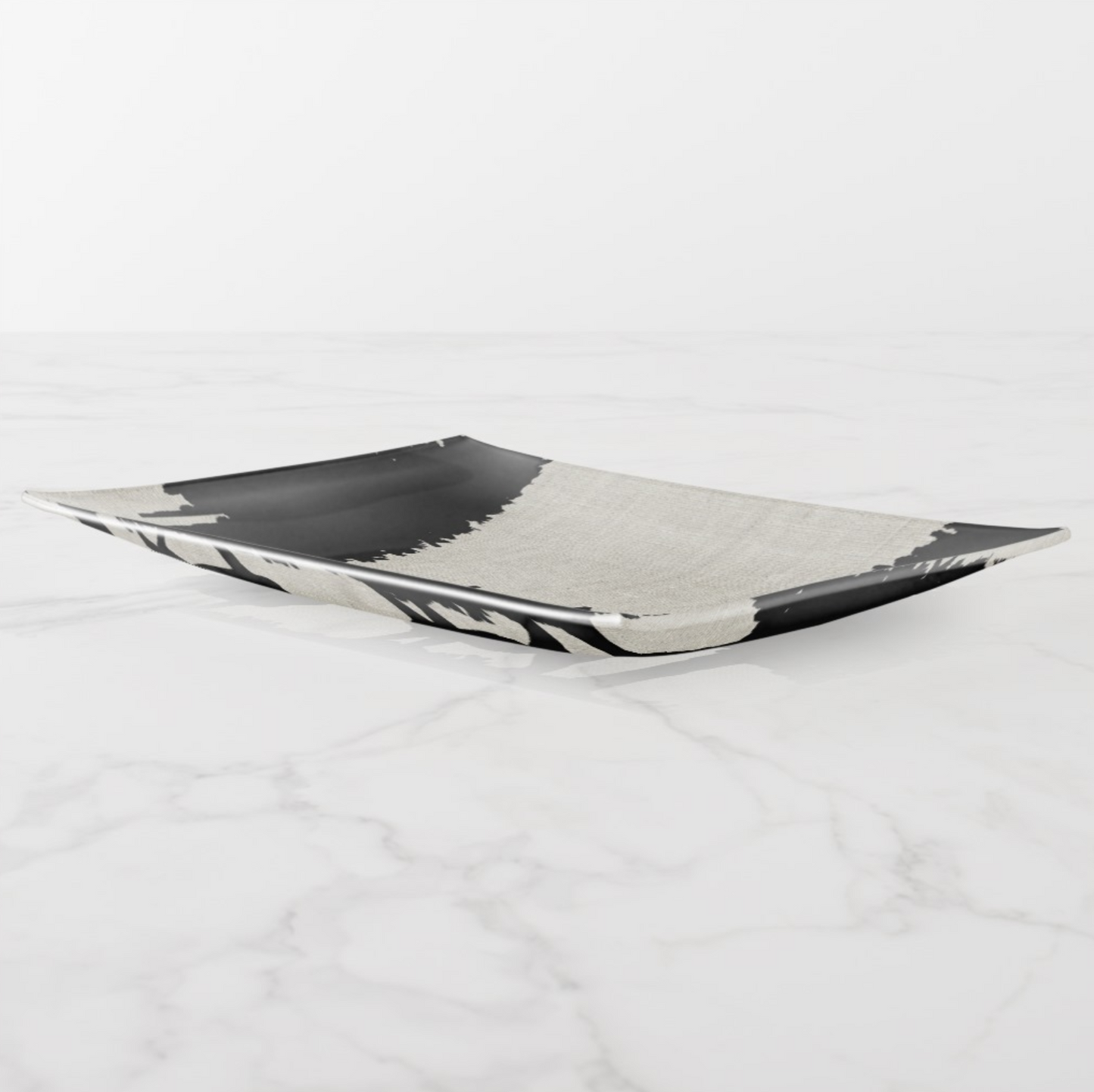 Trinket Tray - Country Style - Deer in Forest - Rectangle Large - Side View