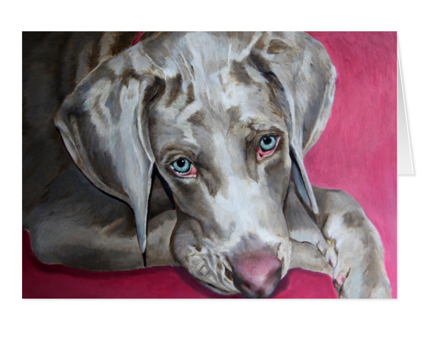 Weimaraner Greeting Card