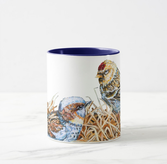 Little Visitors Sparrow Mug Center