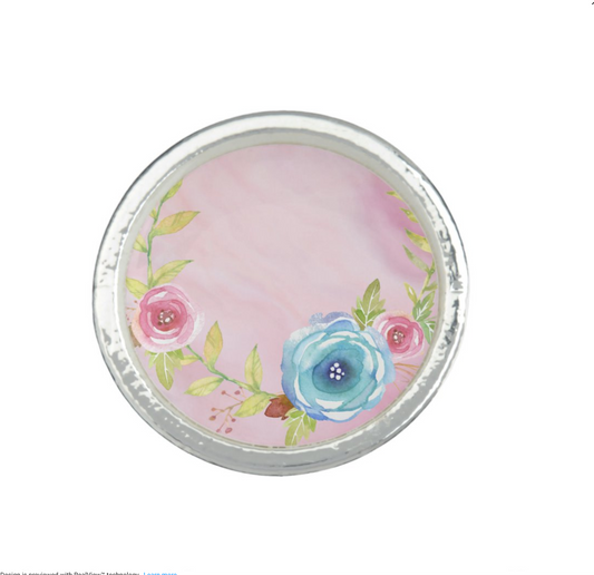 Silver Plated Ring - Floral Poetry Front