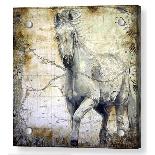 Whispers Across the Steppe Acrylic Print with posts