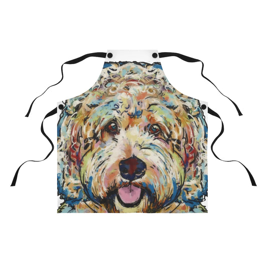 kitchen apron Doodle Dog Face