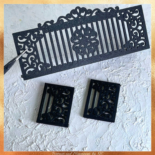 Dollhouse balcony pieces