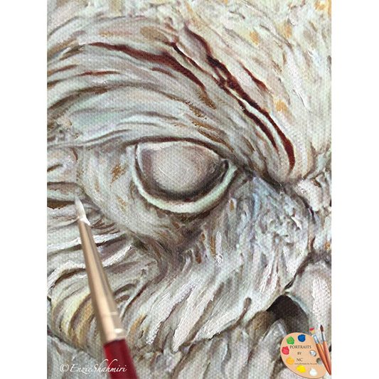 Barn Owl Painting Print 295 - Portraits by NC