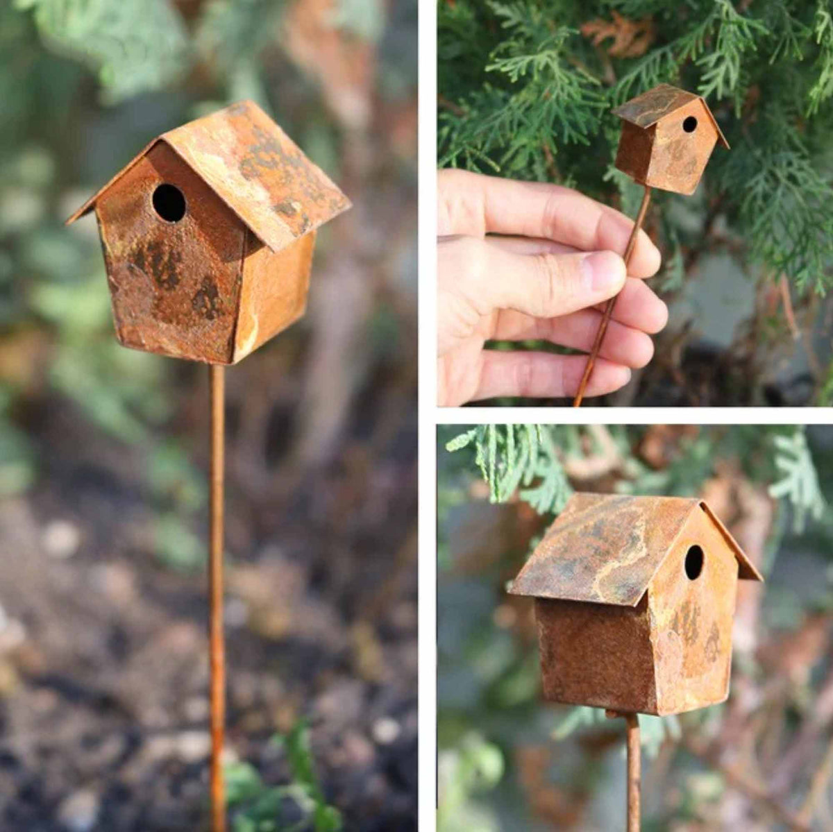 Rustic Vintage Looking Birdhouse Pick 1 12 Scale Miniature Dollhouse Diorama