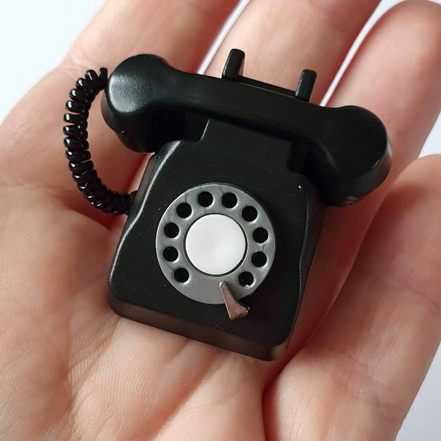 Miniature Retro Telephone 1/6 Scale Dollhouse Miniature