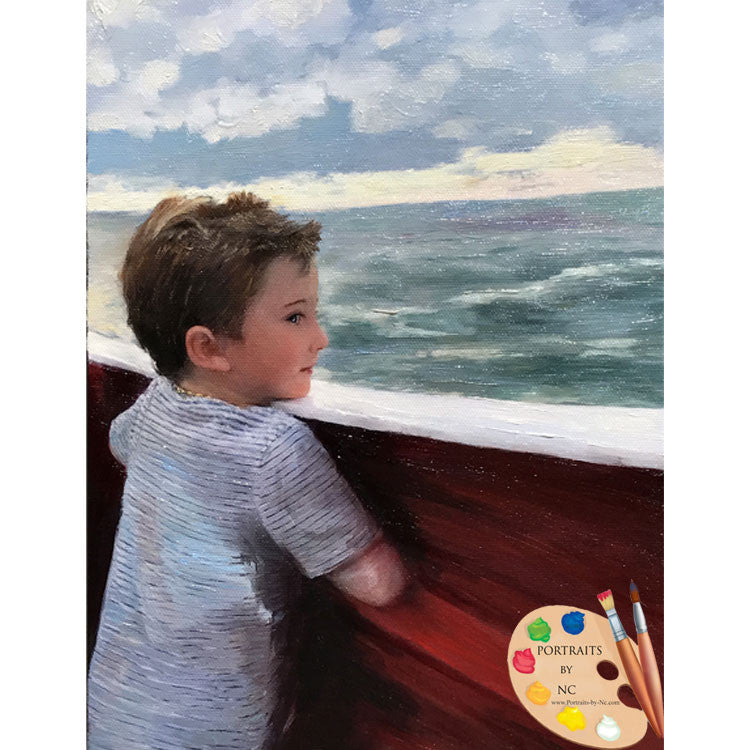 Boy Portrait Boy at Sea 583 - Portraits by NC