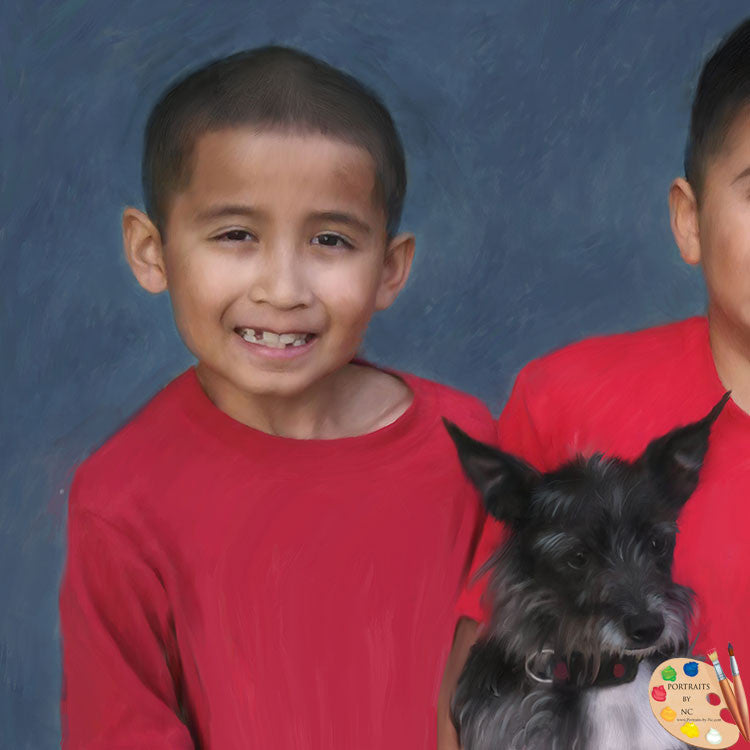 Child with pet portrait 275