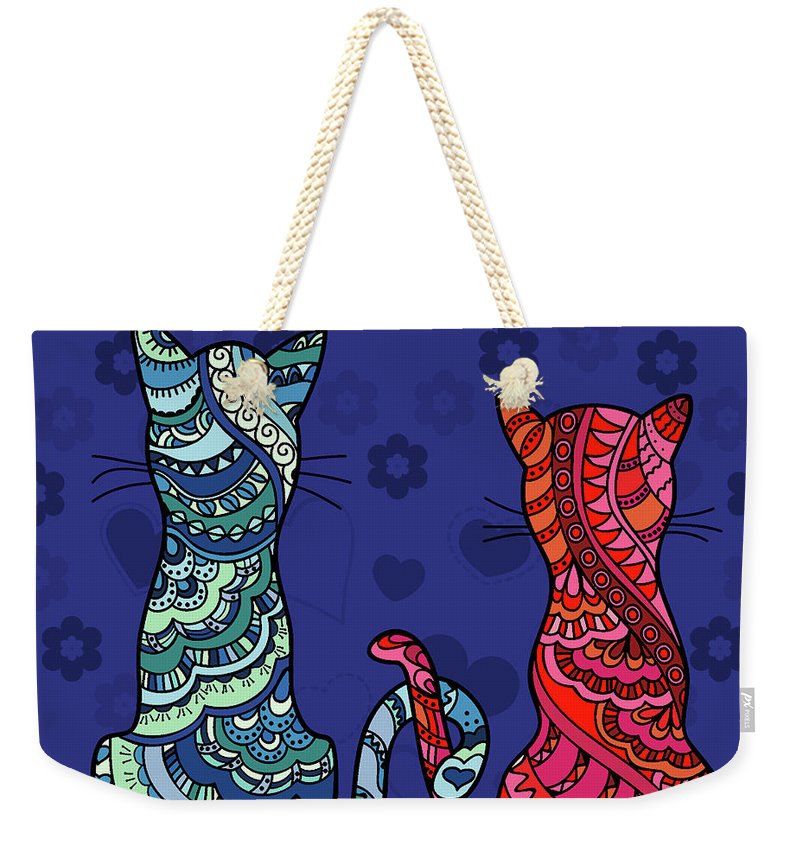 Cat Lovers - Weekender Tote Bag - Portraits by NC