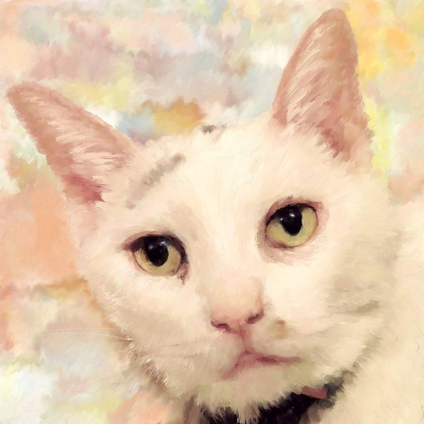 Weiße Katze-Porträt