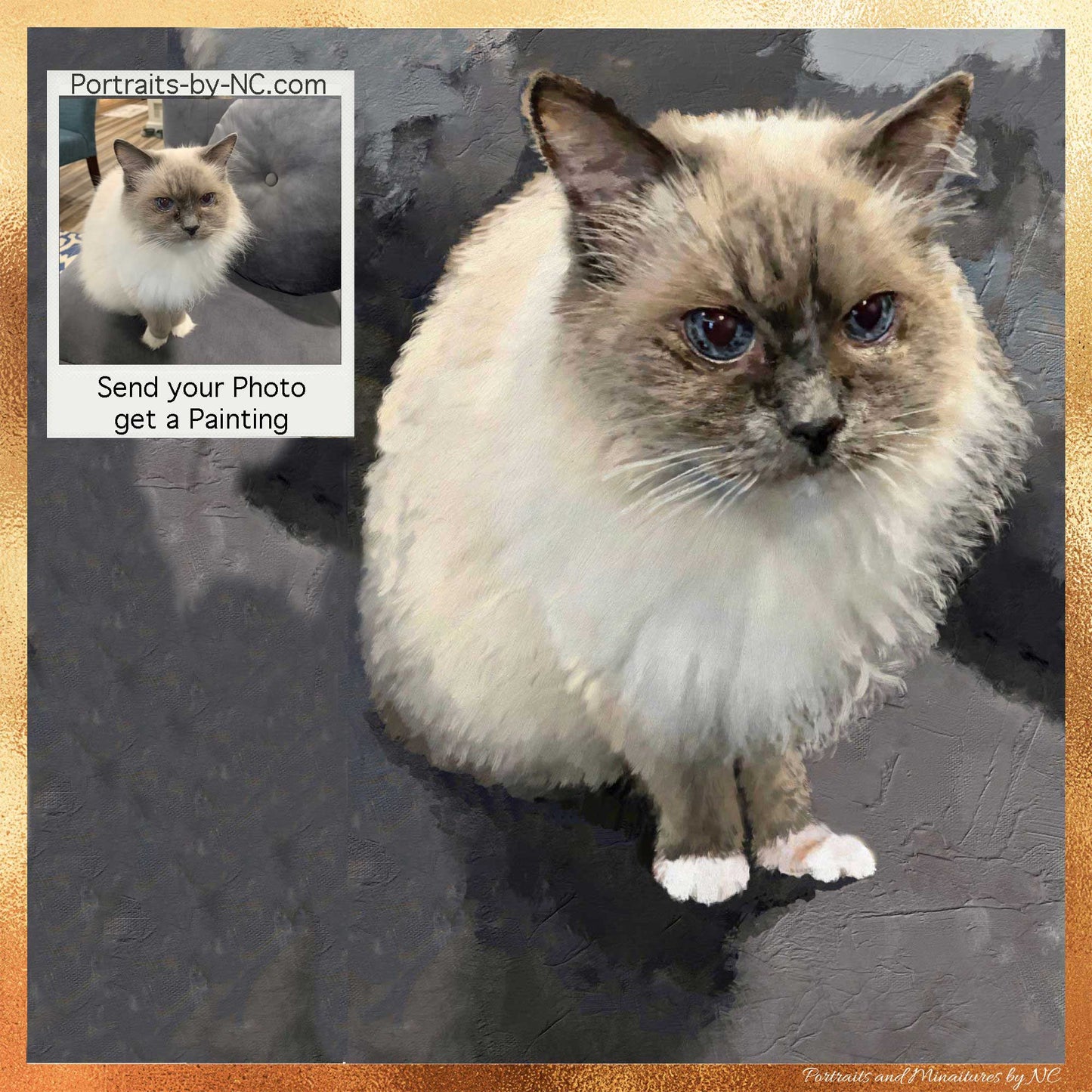 Cat Portrait from Photo