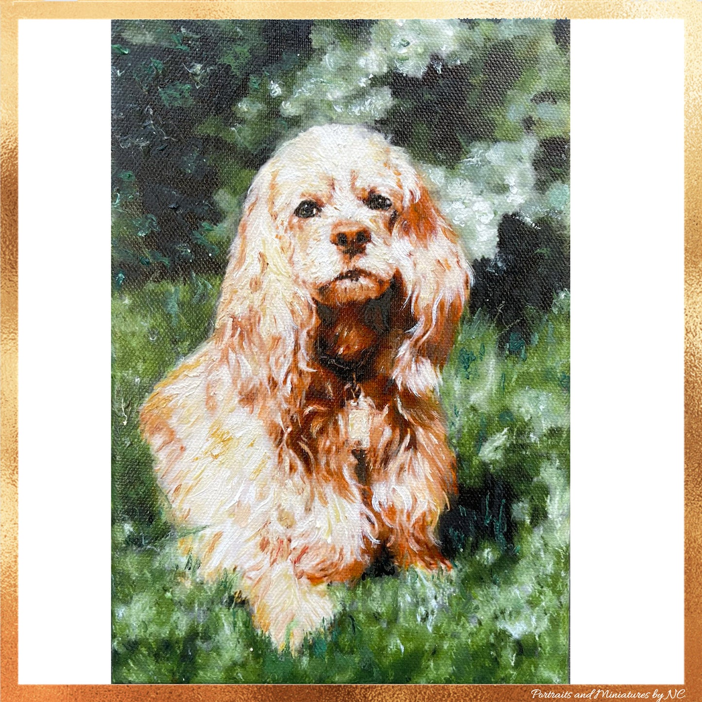 Cocker Spaniel Oil Portrait
