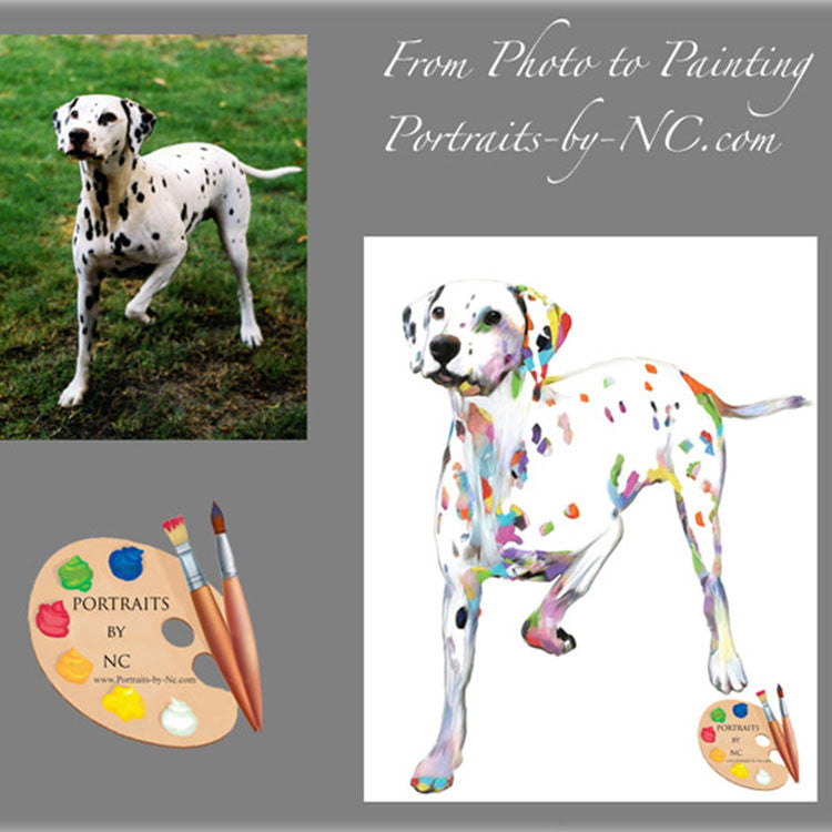 Dalmatian Modern Painting from Photo