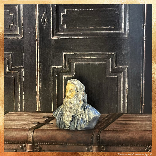 Da Vinci Bust Dollhouse accessory