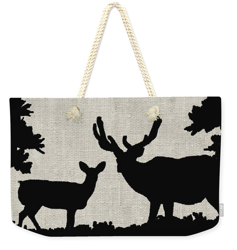 Deer In Forest - Weekender Tote Bag - Portraits by NC