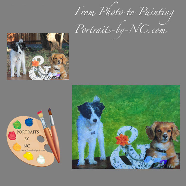 Custom Dog Portraits from Photo
