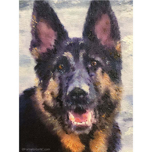 German Shepherd Face