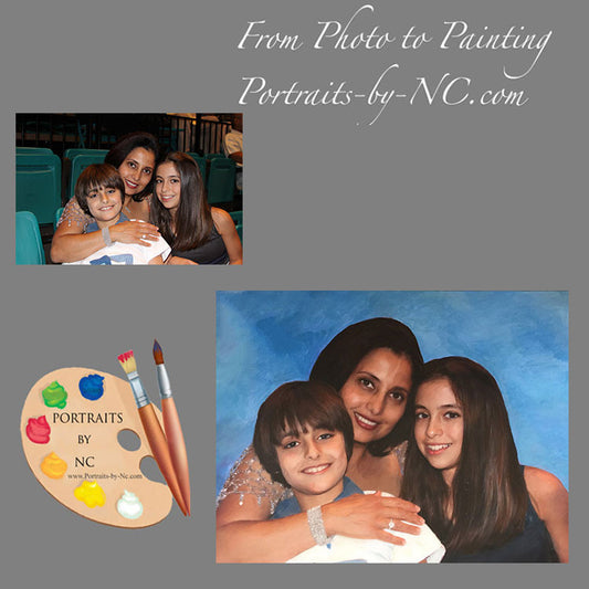 Family Portraits Mother with Kids from Photo 416