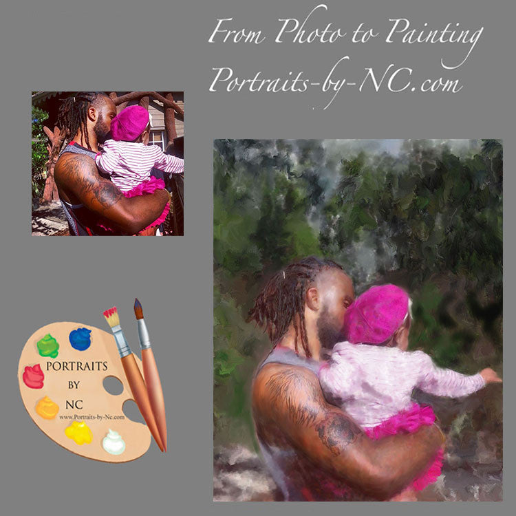 Family Portraits Father and Daughter from Photo 340