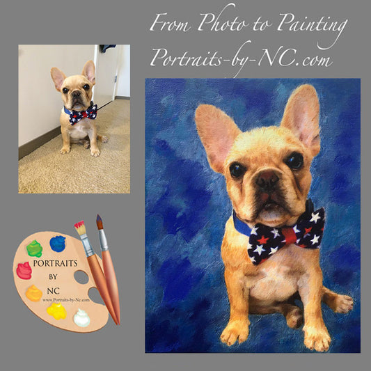 French Bulldog Puppy Portrait from Photo 374