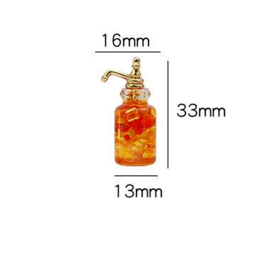 2pcs/set Miniature Glass Jars 1/6 Scale Dollhouse Miniature Simulation Glass Jar