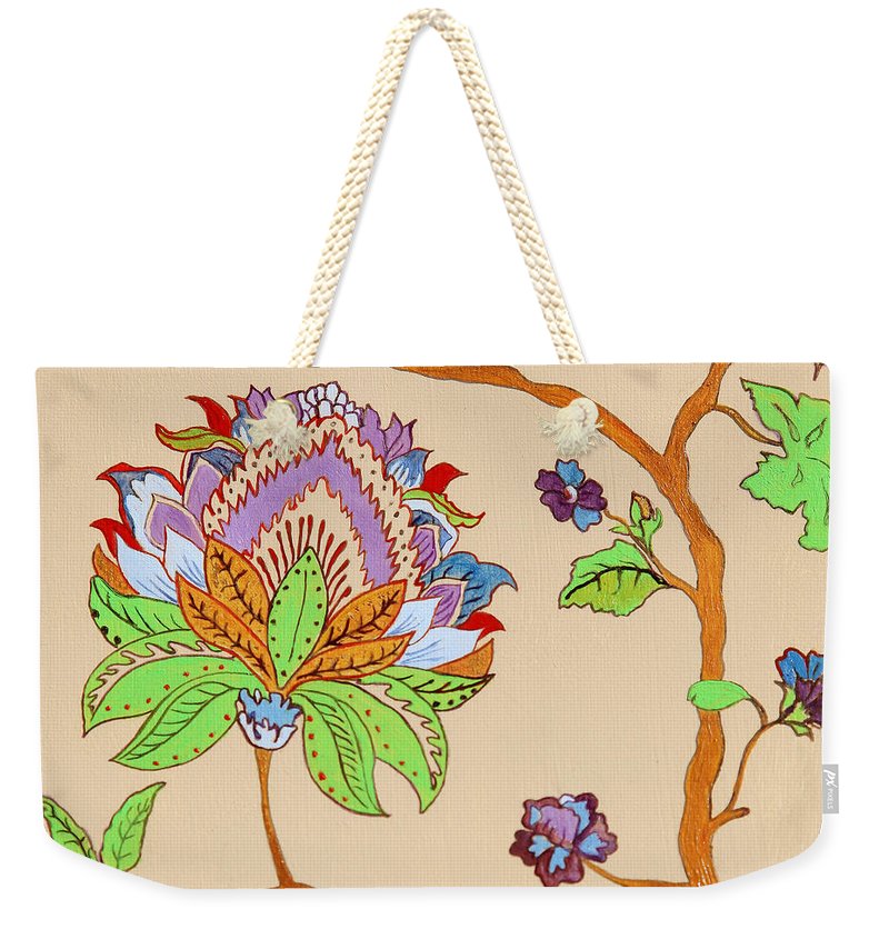 Floral Weekender Tote Bag