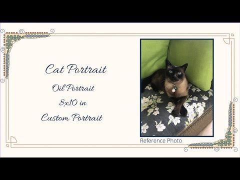 Cat Portrait – Mickey Blue Eyes – Commissioned Oil Pet Portrait