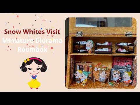 Snow White and The Seven Dwarves - Custom Made Miniature Room Box