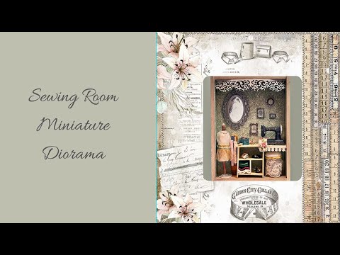 Miniature Sewing Room Custom Made Room Box