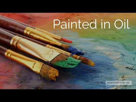 Basset Hound Dog Oil Portrait