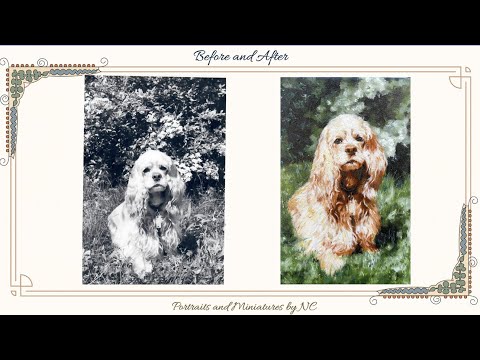 Cocker Spaniel Painting Progression