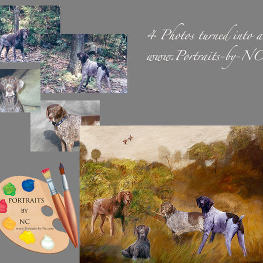 Group Dog Portrait Hunting Dogs from Photo 355