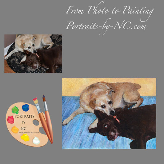 Labradors Portrait from Photo 409