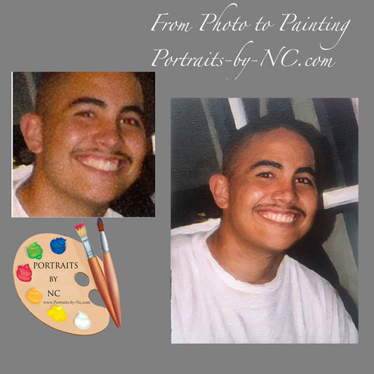 Portrait of a Young Man from Photo 428