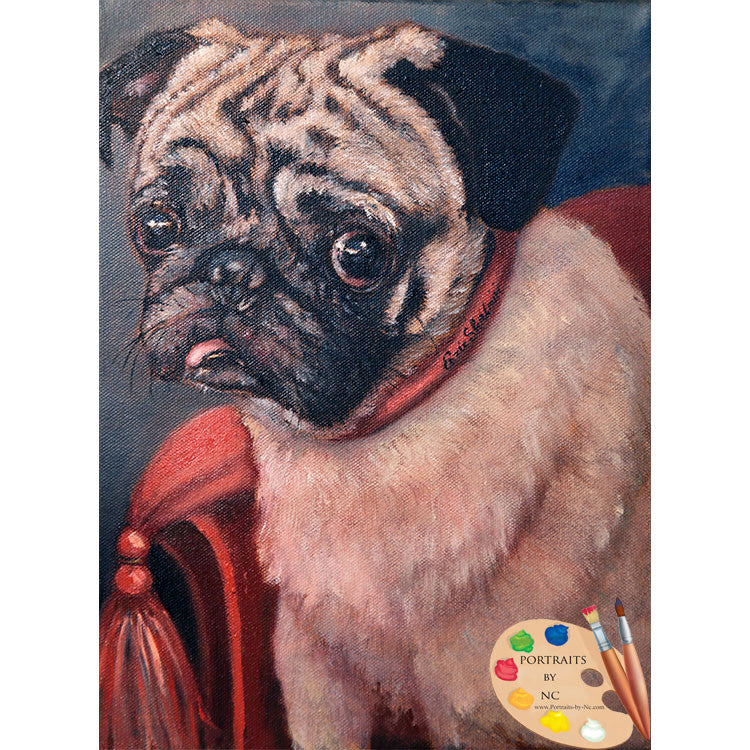 Pug Dog Painting Pugsy 131