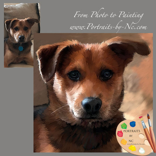 Puppy Portrait from Photo 620