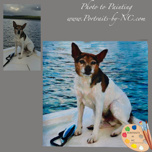 Rat Terrier Portrait from Photo 615