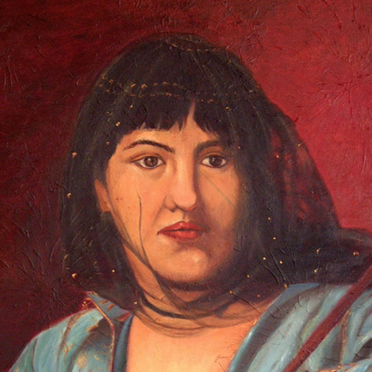 Circassian Beauty Face detail after Jean Leone Gerome