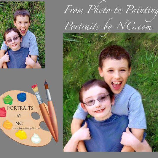 Siblings Portrait Brothers from Photo 358